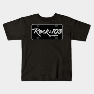 WEGR Rock 103 Retro License Plate #2 Kids T-Shirt